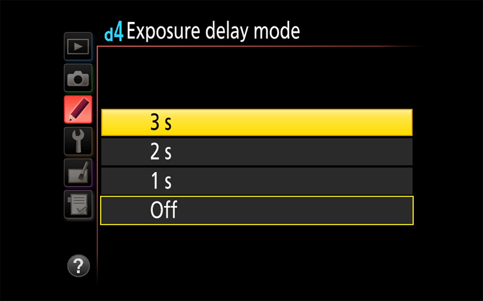 نحوه استفاده از Exposure Delay در دوربین نیکون