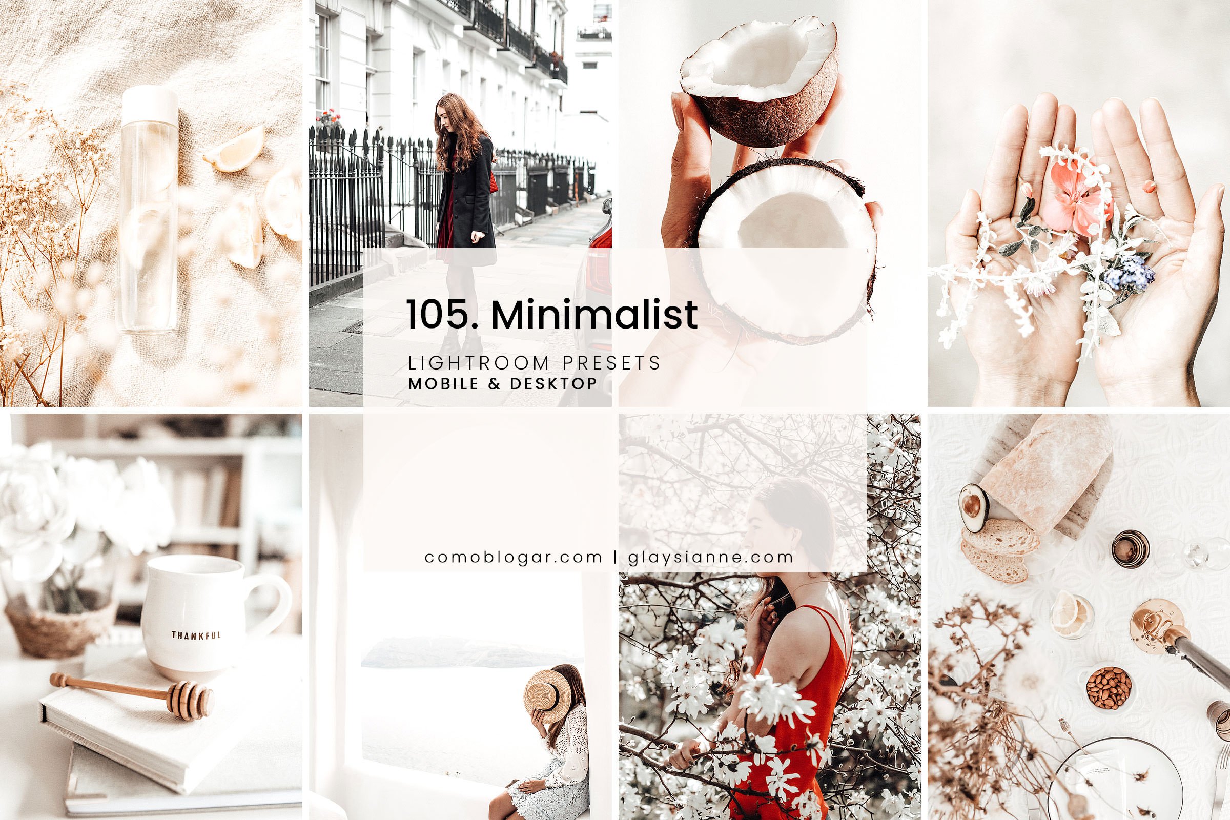 105 Minimalist Lightroom Presets