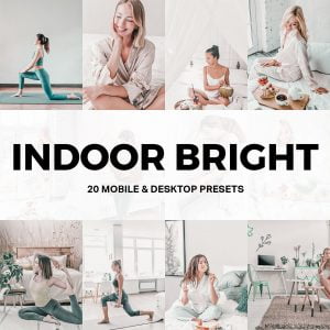 20 Indoor Bright Lightroom Presets Cover