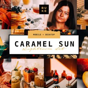 3 Caramel Sun Lightroom Presets Pack