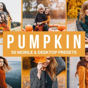 50 Pumpkin Orange Lightroom Presets Cover