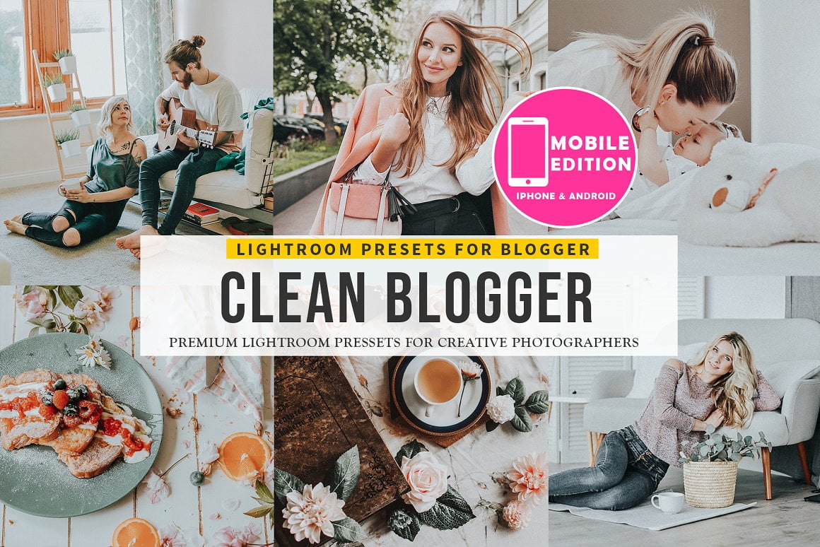 Clean blogger Lightroom presets