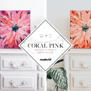Coral pink lightroom preset 2