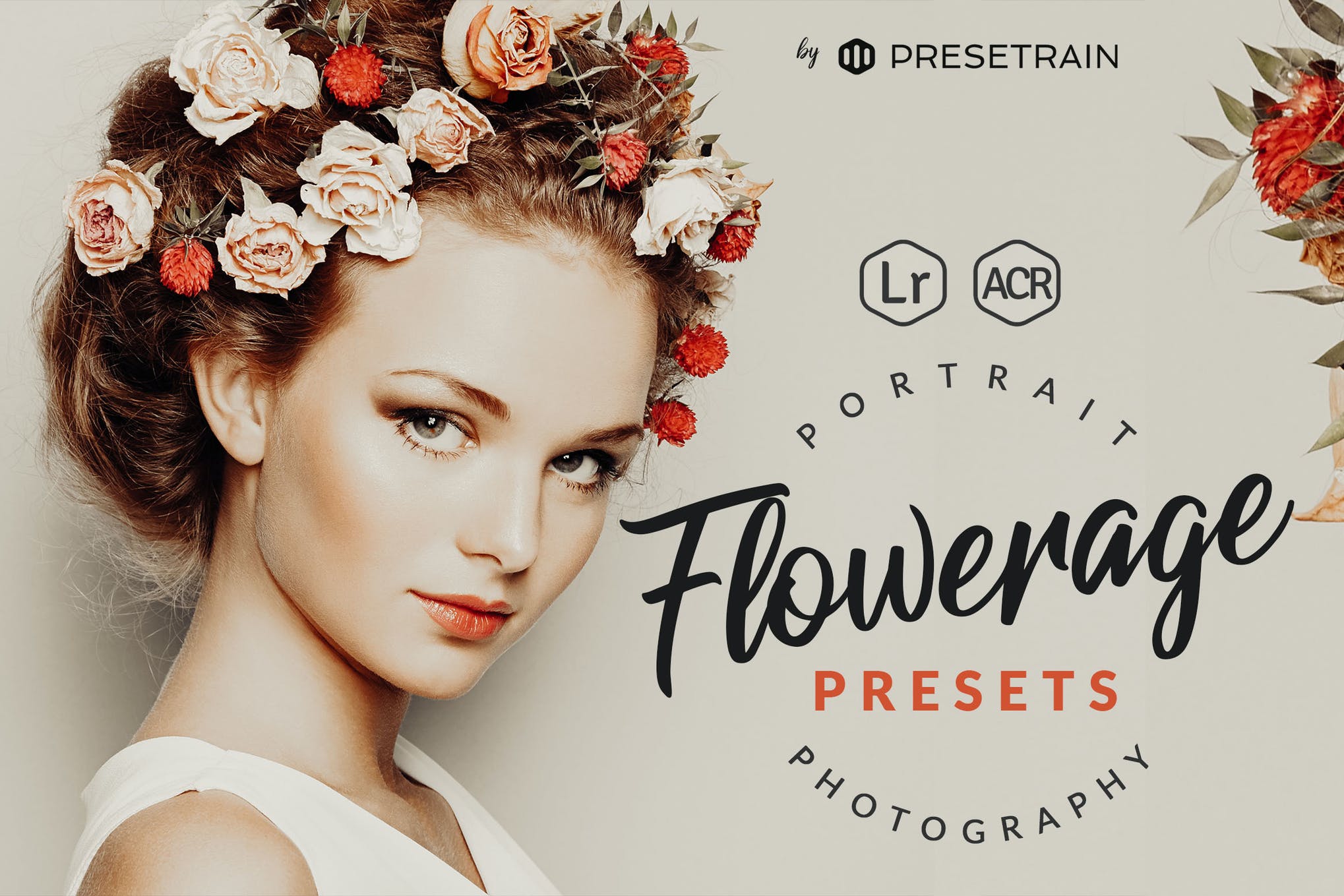 Flowerage Portrait Presets for Lightroom ACR Cover
