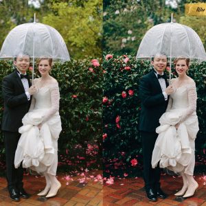 Luxe Film Tones Lightroom Presets for Wedding Portraits 1