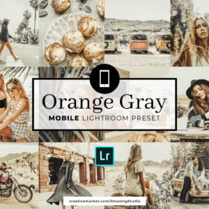 Orange Gray Mobile Lightroom Preset