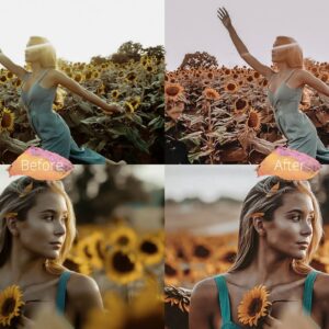پریست های لایت روم موبایل مجموعه گل آفتاب گردان